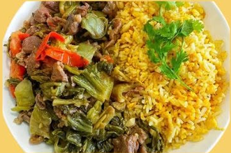 Fried Rice with Beef & Pickled Mustard Greens (Cơm rang dưa bò)